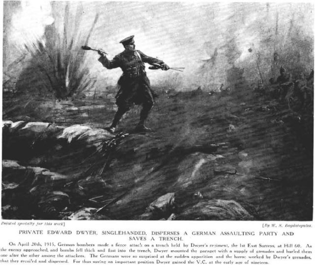 Representation of Dwyer's actions [Deeds that Thrill the Empire]