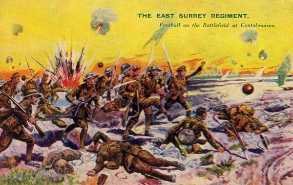 The 8th East Surreys advance